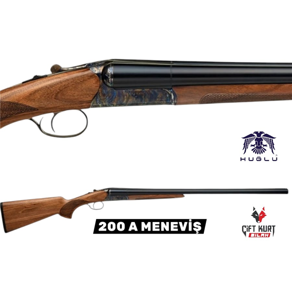 Huğlu 200 A Çifte Kırma Tek Tetik Meneviş Av Tüfeği